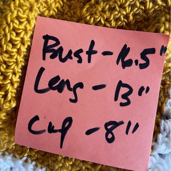 YELLOW AND WHITE CROCHETED FESTIVAL TOP - Picture 11 of 11